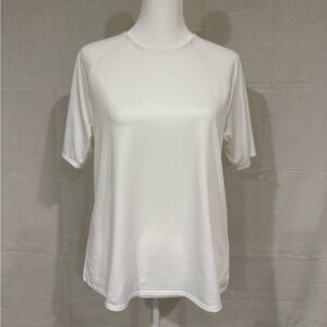 H&M White Dri-Fit Short Sleeve Tee